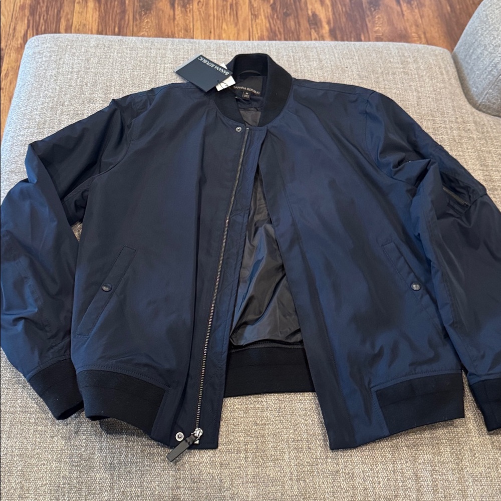 Banana Republic Midnight Blue Bomber Jacket